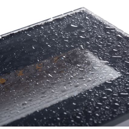 LED Вбудований світильник GLASI LED/3W/230V 4000K IP44 антрацит