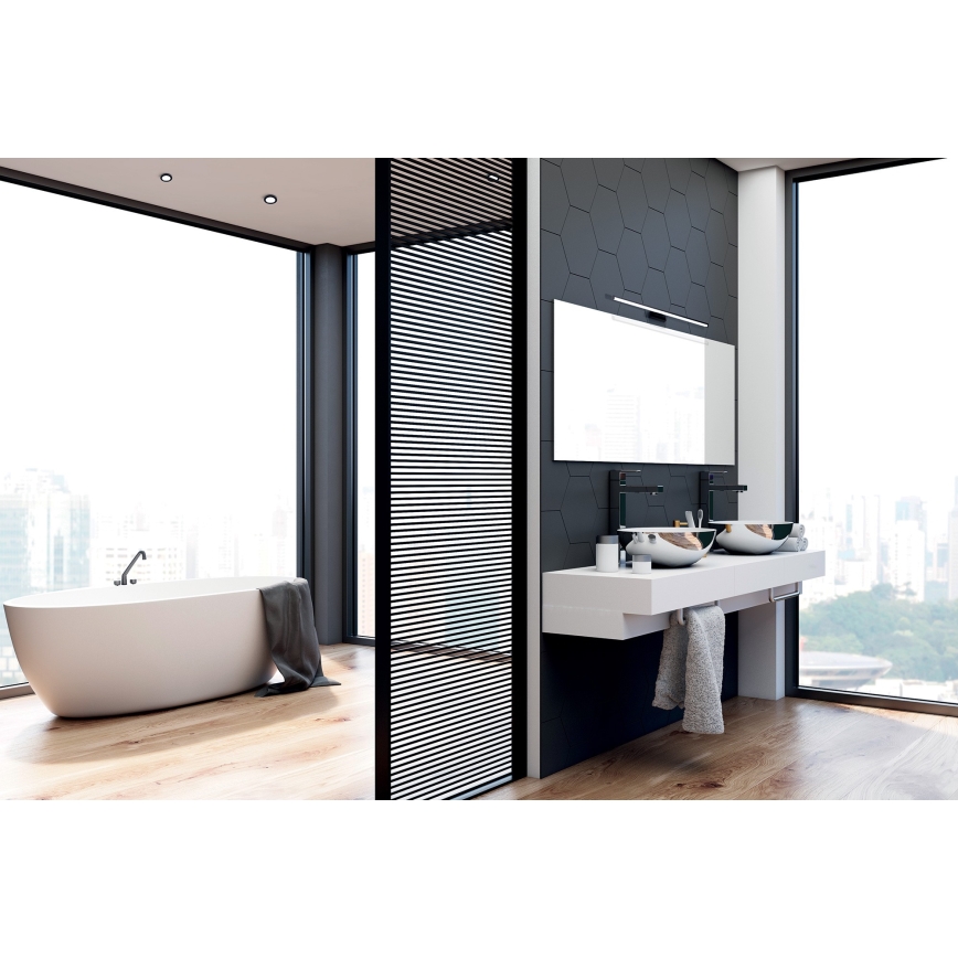 LED Підсвітка для дзеркала для ванної кімнати ASTIM LED/12W/230V IP44 чорний