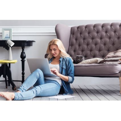 Настільна лампа LARATA 1xE27/5W/230V біла