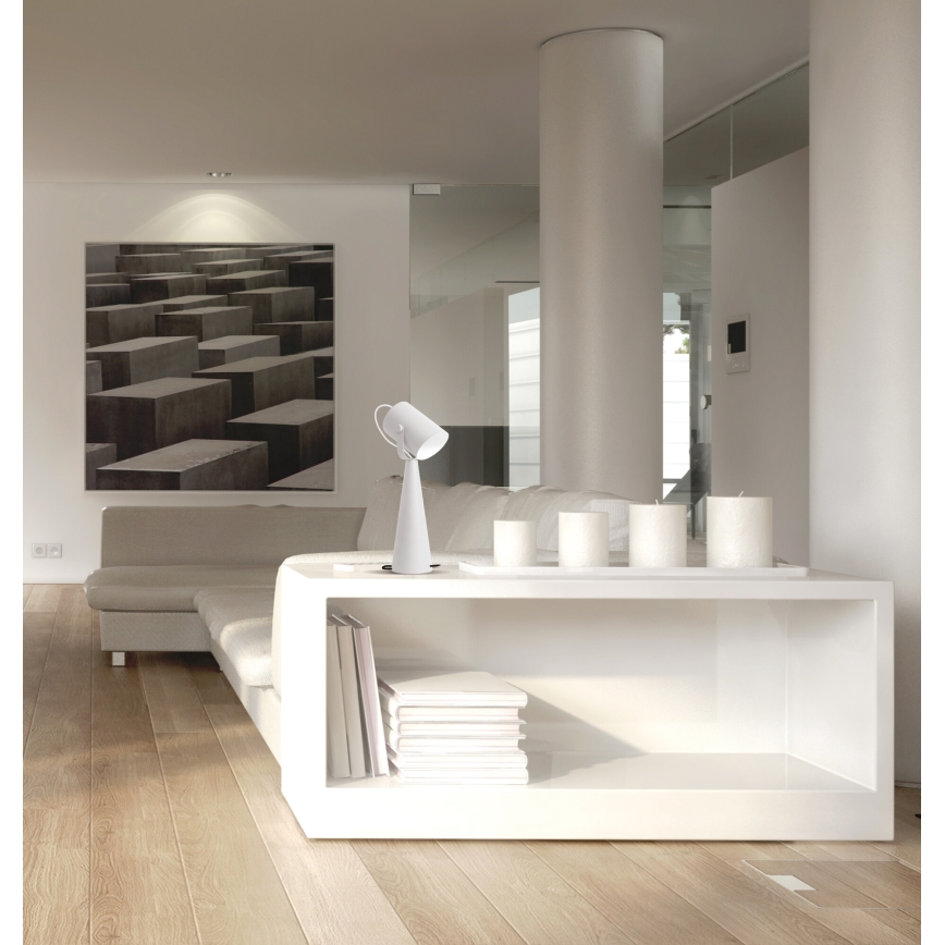 Настільна лампа LARATA 1xE27/5W/230V біла