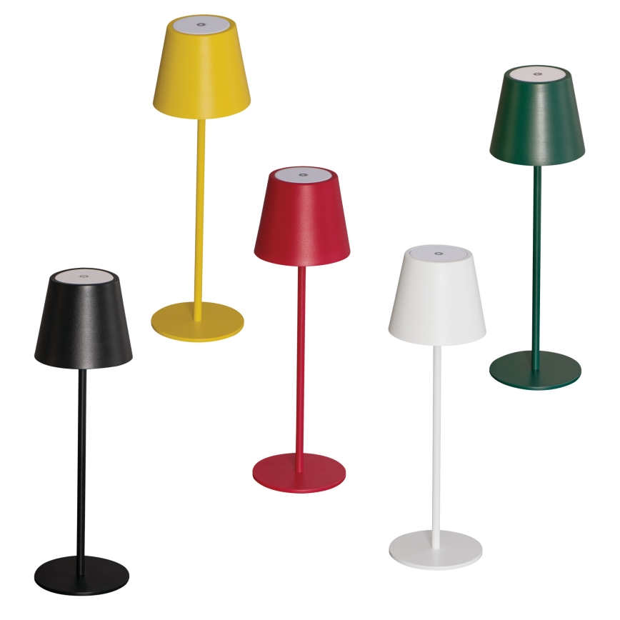 LED Настільна акумуляторна лампа з регулюванням яскравості INITA LED/1,2W/1800 mAh IP54 червоний