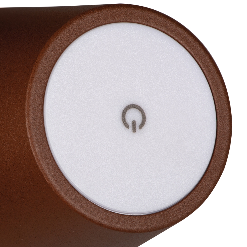 LED Настільна акумуляторна лампа з регулюванням яскравості INITA LED/1,2W/1800 mAh IP54 коричневий