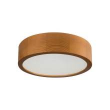 Kanlux 36440 - Потолочный светильник JASMIN 1xE27/20W/230V диаметр 27,5 см золотой дуб