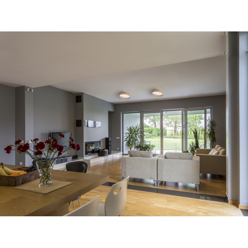 Светодиодный потолочный светильник RIFA LED/17,5W/230V 4000K коричневый