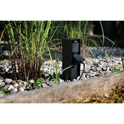 Уличная розеточная колонна DASTO 2Z Type E 230V IP44 антрацит