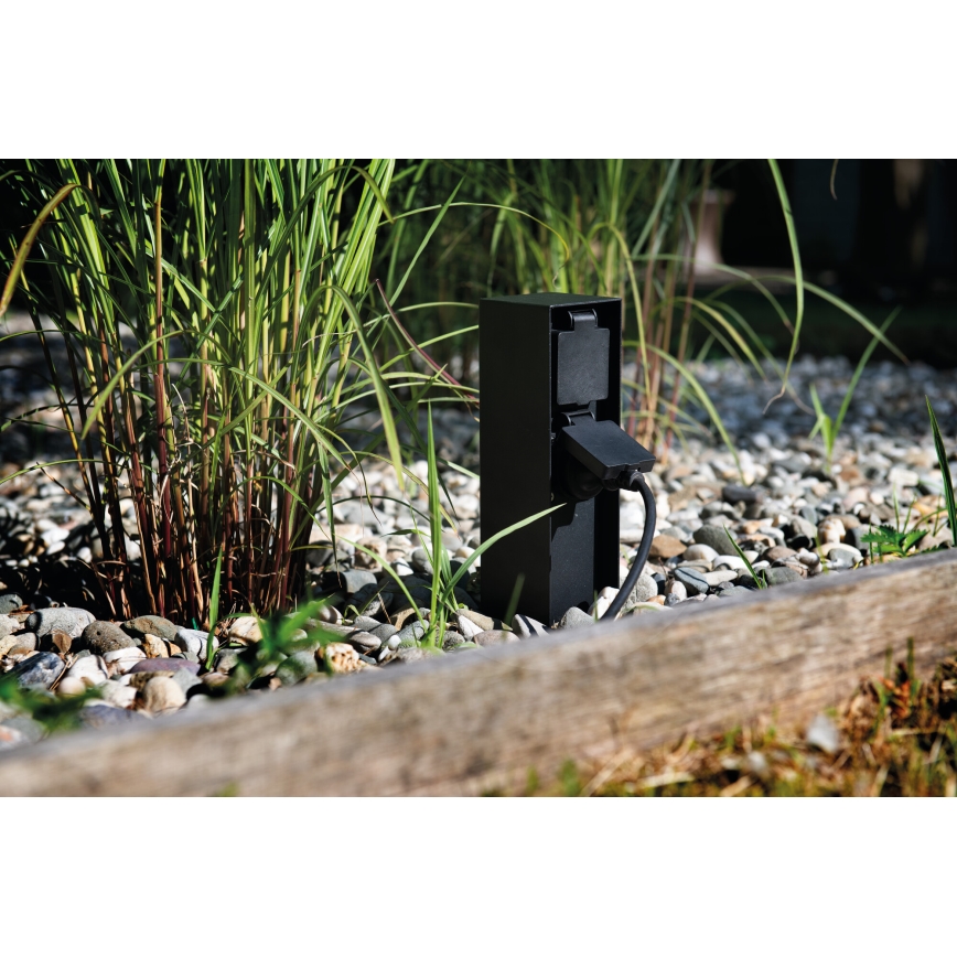 Уличная розеточная колонна DASTO 2Z Type E 230V IP44 антрацит