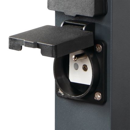 Уличная розеточная колонна NASTO 2Z Type E 230V IP44 антрацит