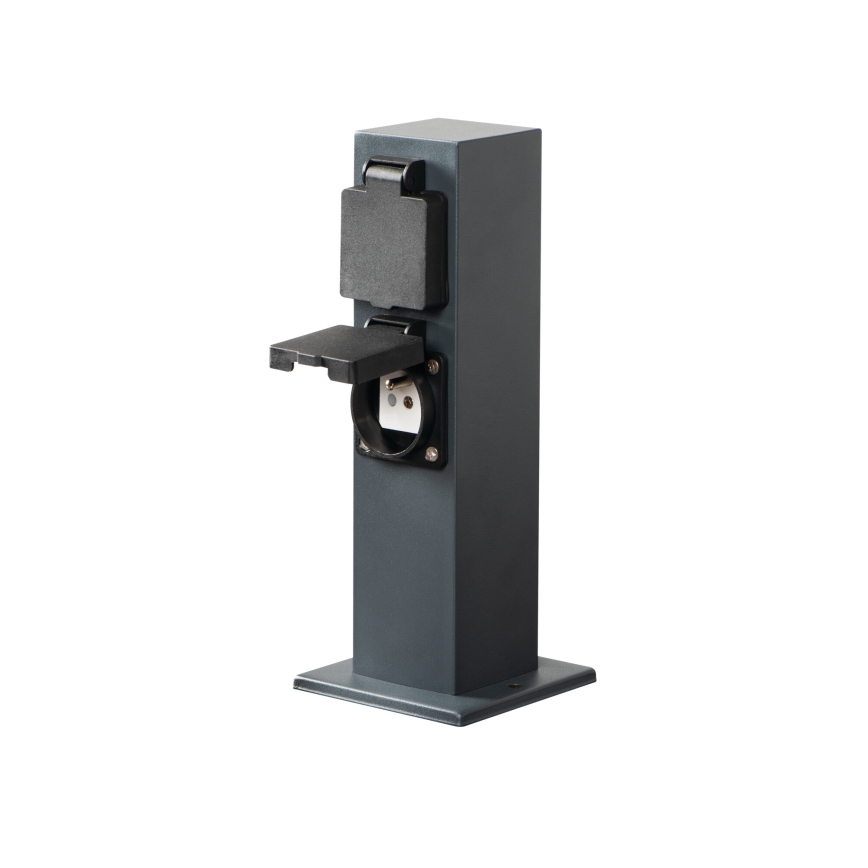 Вулична розеткова колона NASTO 2Z Typ E 230V IP44 антрацит