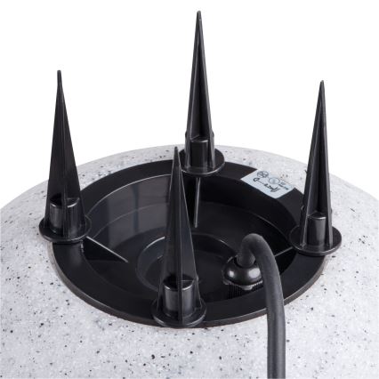 Уличный светильник STONO 1xE27/15W/230V диаметр 31,5 см IP65