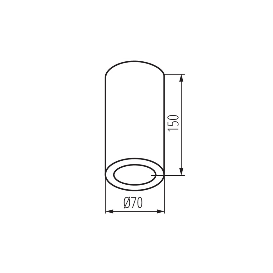 Точковий світильник для ванної кімнати AQILO 1xE14/10W/230V IP65 антрацит