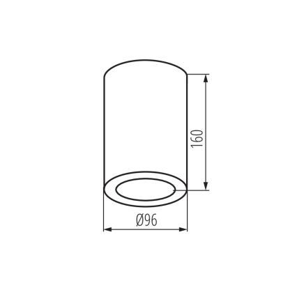 Точечный светильник для ванной комнаты AQILO 1xE27/20W/230V IP65 антрацит