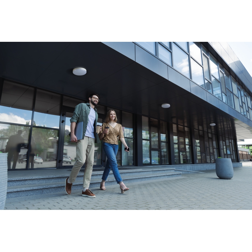 Світлодіодний технічний стельовий світильник IPER LED/19W/230V IK10 IP65 круглий білий