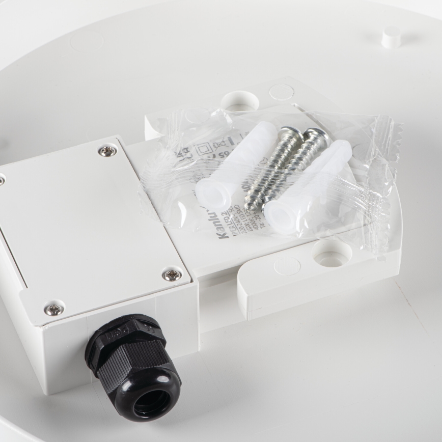 Світлодіодний технічний стельовий світильник IPER LED/19W/230V IK10 IP65 круглий білий