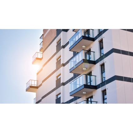 Світлодіодний технічний стельовий світильник IPER LED/26W/230V IK10 IP65 круглий білий