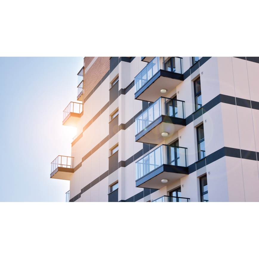 Светодиодный технический потолочный светильник с датчиком движения IPER LED/35W/230V IK10 IP65 круглый белый