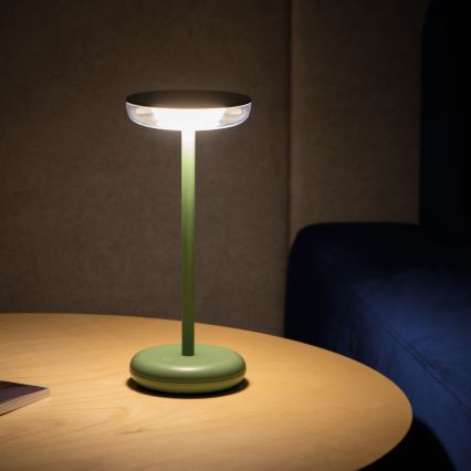 Kanlux 37313 - Светодиодная аккумуляторная лампа с регулированием яркости FLUXY LED/1,7W/1800 mAh IP44 зеленый