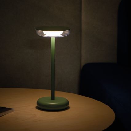 Kanlux 37313 - Светодиодная аккумуляторная лампа с регулированием яркости FLUXY LED/1,7W/1800 mAh IP44 зеленый