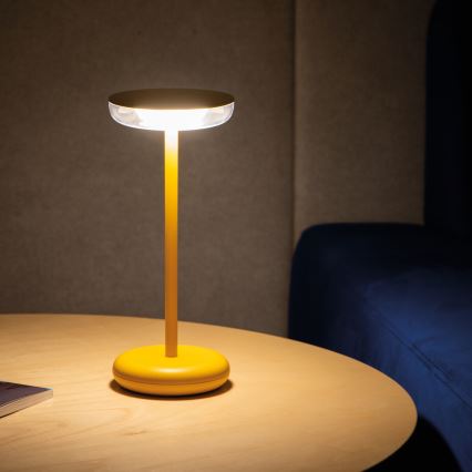 Kanlux 37314 - Светодиодная аккумуляторная лампа с регулированием яркости FLUXY LED/1,7W/1800 mAh IP44 желтый