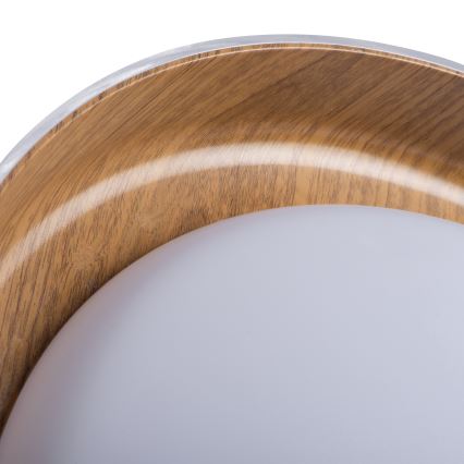 Светодиодный потолочный светильник NIFU LED/17,8W/230V диаметр 43 см белый/коричневый