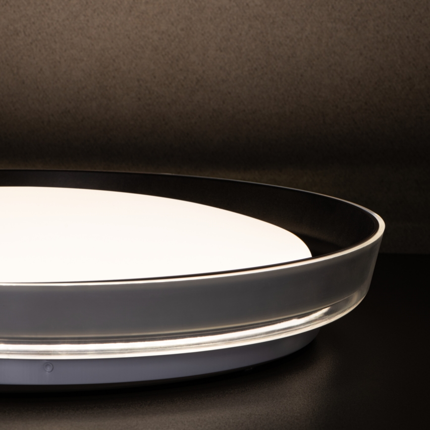Стельовий LED світильник NIFU LED/17,8W/230V діаметр 43 см білий/чорний