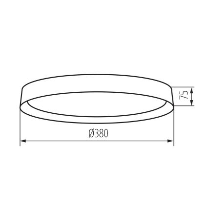 Стельовий LED світильник SOLN LED/17,5W/230V діаметр 38 см білий/золотий