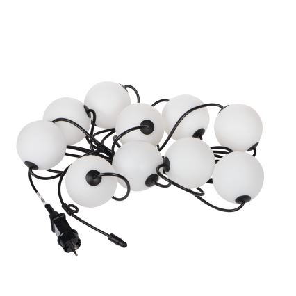 Вулична декоративна LED гірлянда ГІРЛЯНДА STONO 10xLED/10W/230V 6 м IP67