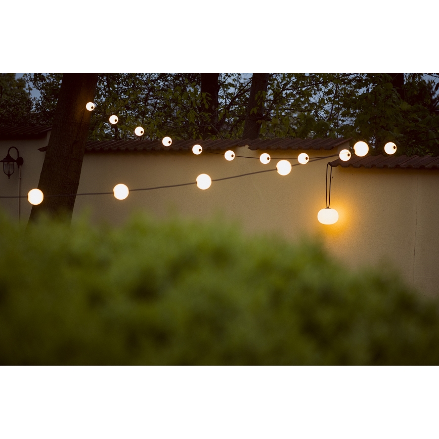 Вулична декоративна LED гірлянда ГІРЛЯНДА STONO 10xLED/10W/230V 6 м IP67
