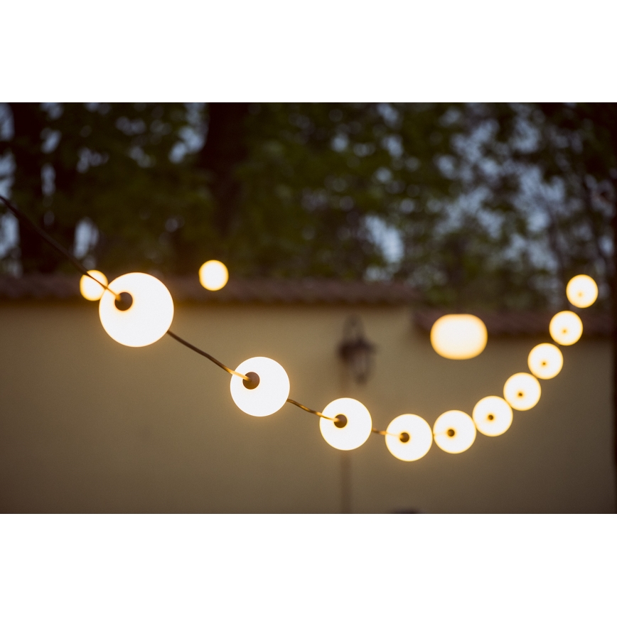 Вулична декоративна LED гірлянда ГІРЛЯНДА STONO 10xLED/10W/230V 6 м IP67