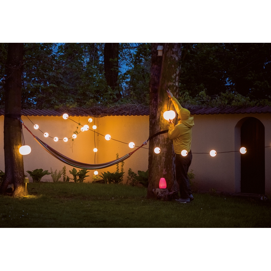 Светодиодный уличный аккумуляторный подвесной светильник с регулированием яркости STONO LED/1W/3000 mAh IP54