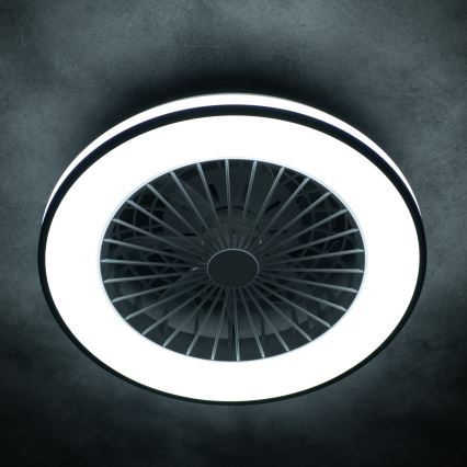 LED Стельовий світильник з вентилятором та регулюванням яскравості PLAVE LED/48W/230V 3000/4000/6500K + пульт дистанційного керування