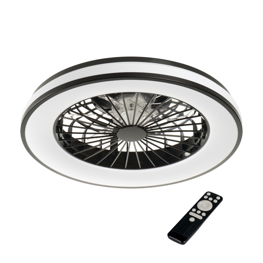 LED RGBW Стельовий світильник з вентилятором та регулюванням яскравості PLAVE LED/48W/230V 3000/4000/6500K + пульт дистанційного керування