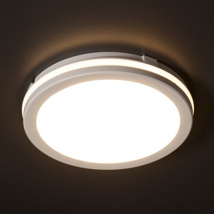 Светодиодный уличный потолочный светильник BENO ECO LED/12W/230V 3000/4000/6500K диаметр 20 см IP65 белый