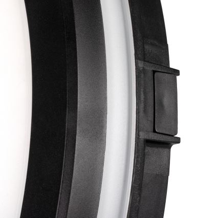 Светодиодный уличный потолочный светильник BENO ECO LED/12W/230V 3000/4000/6500K диаметр 20 см IP65 черный