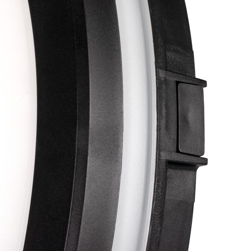 Светодиодный уличный потолочный светильник BENO ECO LED/12W/230V 3000/4000/6500K диаметр 20 см IP65 черный