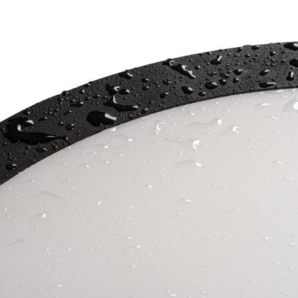 Светодиодный уличный потолочный светильник BENO ECO LED/12W/230V 3000/4000/6500K диаметр 20 см IP65 черный