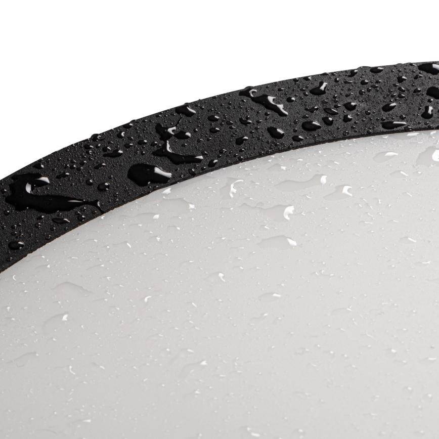 Светодиодный уличный потолочный светильник BENO ECO LED/12W/230V 3000/4000/6500K диаметр 20 см IP65 черный