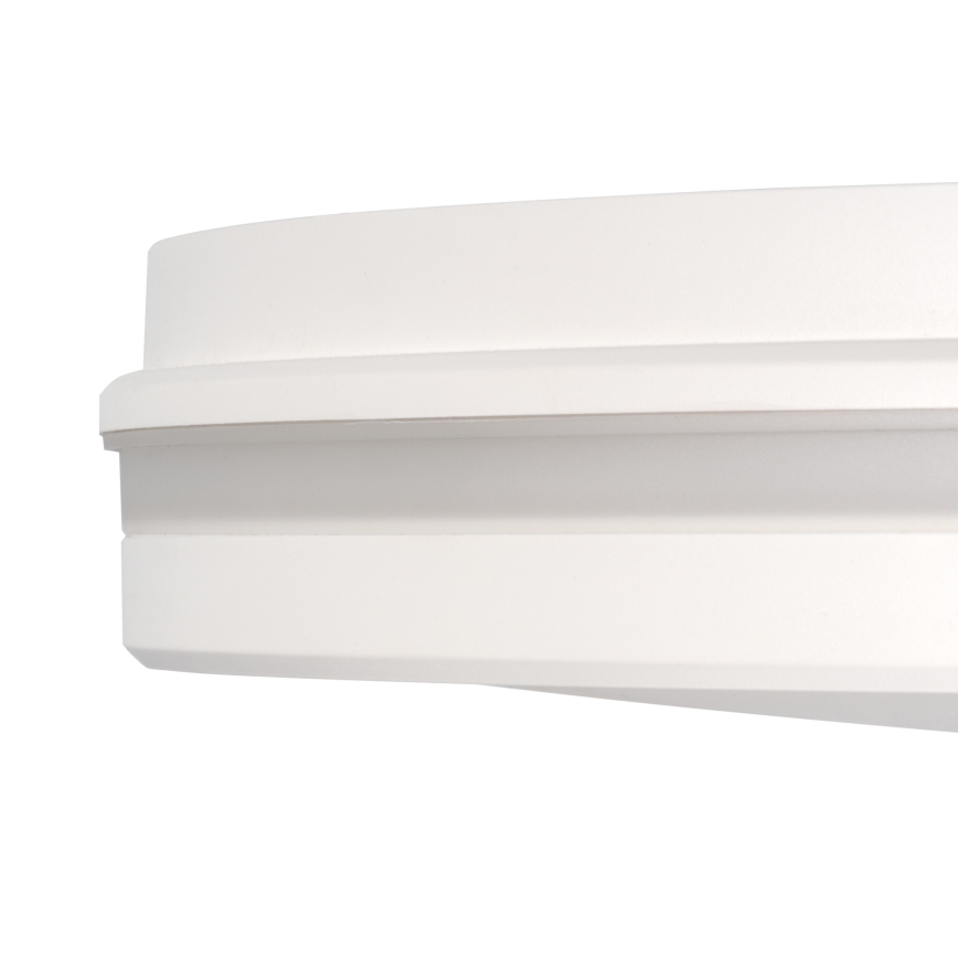 Вуличний світлодіодний стельовий світильник BENO ECO LED/20W/230V 3000/4000/6500K діаметр 20 см IP65 білий