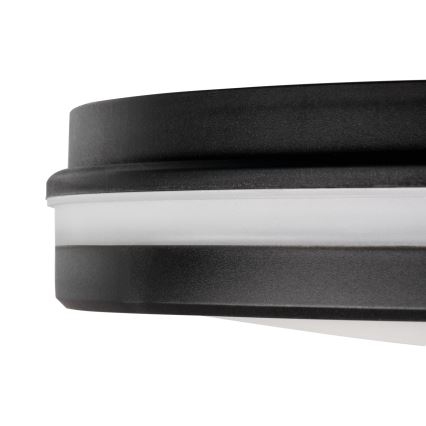 Светодиодный уличный потолочный светильник BENO ECO LED/30W/230V 3000/4000/6500K диаметр 30 см IP65 черный