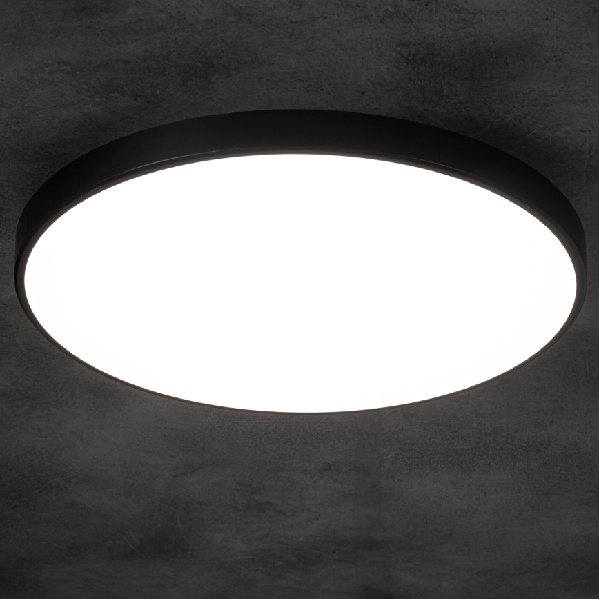 Светодиодный потолочный светильник с регулированием яркости PLAFON LED/20W/230V 3000-6500K Wi-Fi черный