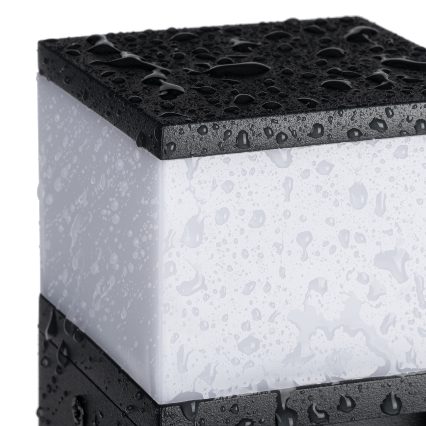 Зовнішній настінний світильник DASTEN 1xG9/11W/230V IP44 чорний