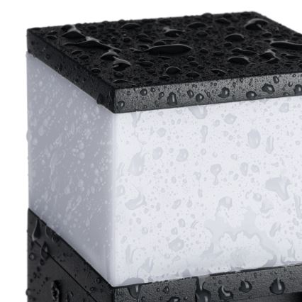 Уличная лампа с 2 розетками DASTEN 1xG9/11W/230V 30 см IP44 черный