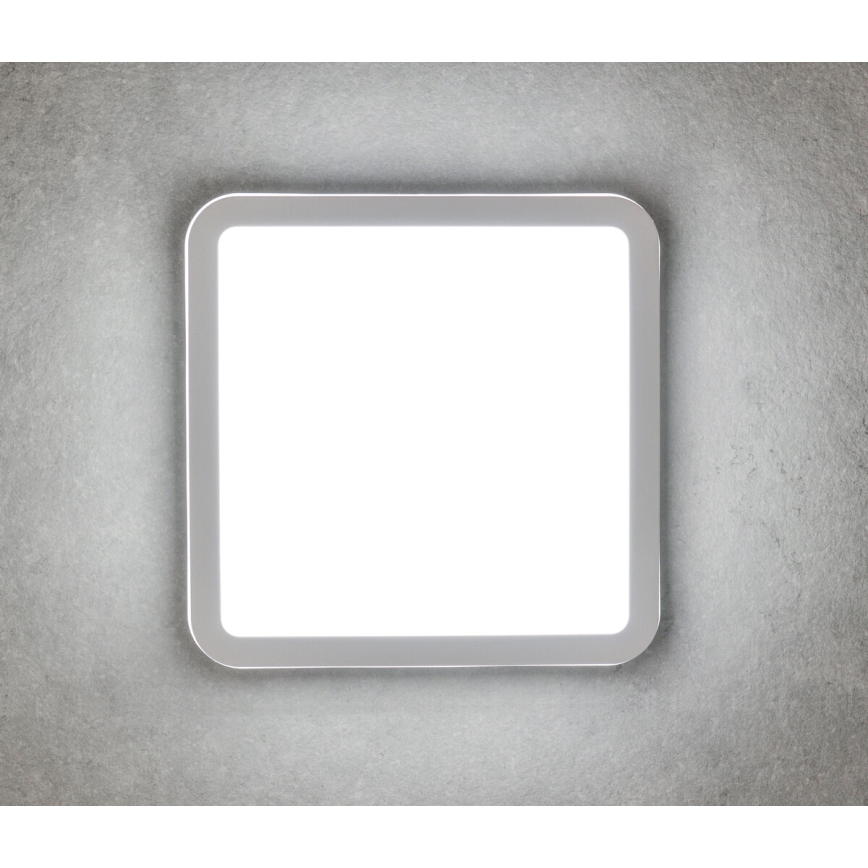 Вуличний світлодіодний стельовий світильник BENO LED/12/18W/230V 3000/3500/4000K IP65 білий квадратний