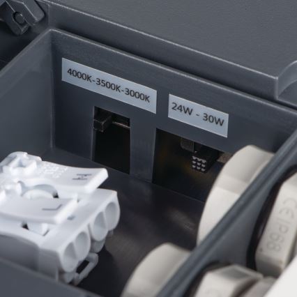 Вуличний світлодіодний стельовий світильник BENO LED/24/30W/230V 3000/3500/4000K IP65 антрацит квадратний