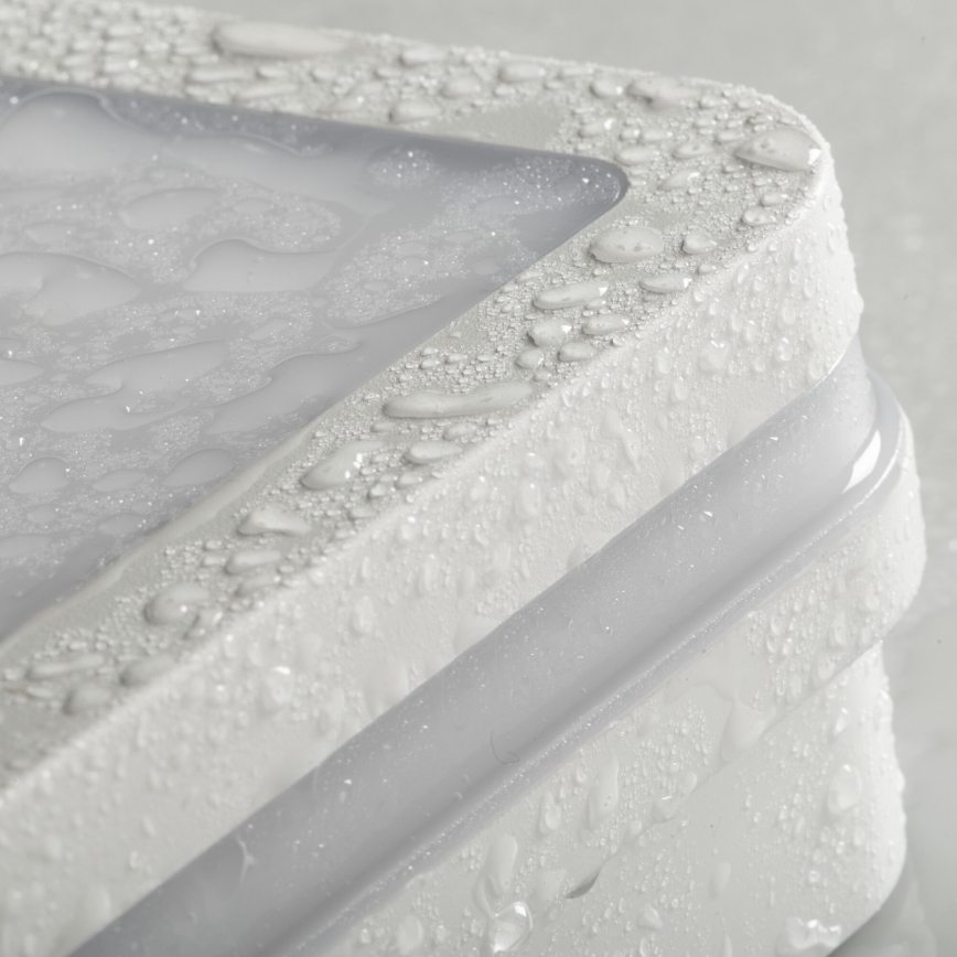 Вуличний світлодіодний стельовий світильник з датчиком руху BENO LED/24/30W/230V 3000/3500/4000K IP65 білий квадратний