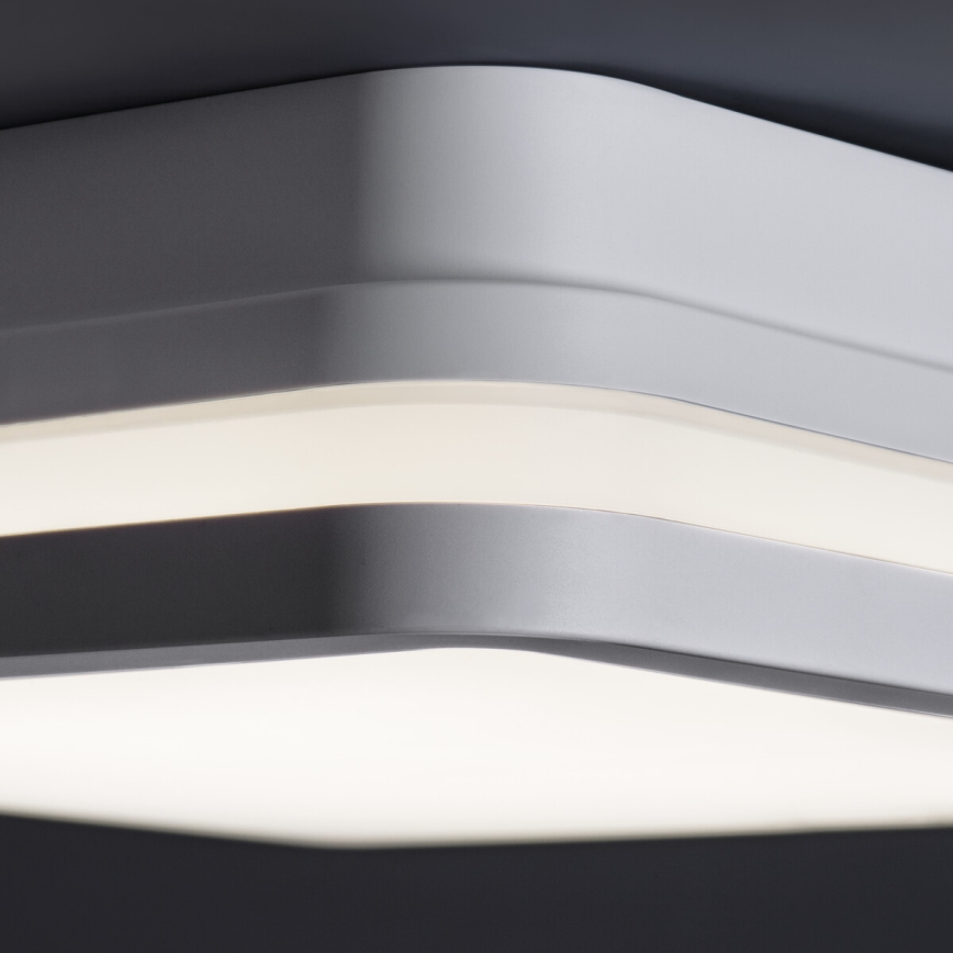 Светодиодный уличный потолочный светильник с датчиком движения BENO LED/24/30W/230V 3000/3500/4000K IP65 белый угловой