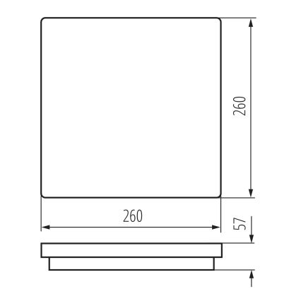 Вуличний світлодіодний стельовий світильник BENO LED/24/30W/230V 3000/3500/4000K IP65 білий квадратний