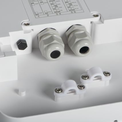 Вуличний світлодіодний стельовий світильник з датчиком руху BENO LED/24/30W/230V 3000/3500/4000K IP65 білий круглий