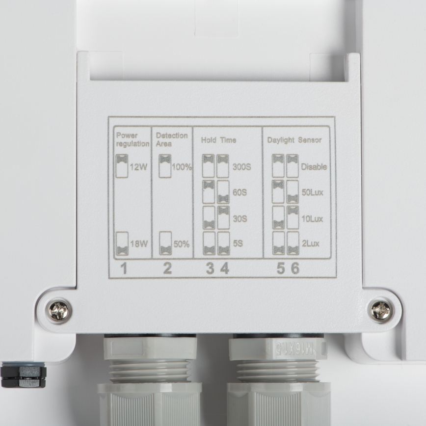 Светодиодный уличный потолочный светильник с датчиком движения BENO LED/24/30W/230V 3000/3500/4000K IP65 белый круглый