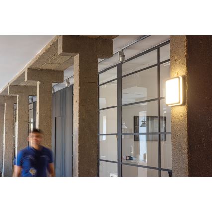 Вуличний світлодіодний стельовий світильник BENO LED/12/18W/230V 3000/3500/4000K IP65 антрацит квадратний