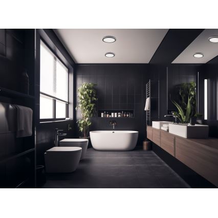 Вуличний світлодіодний стельовий світильник BENO LED/12/18W/230V 3000/3500/4000K IP65 антрацит круглий